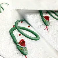 Салфетки бумажные "Змейка"