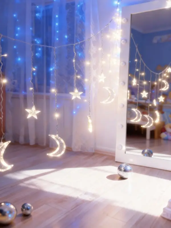Светодиодная гирлянда  Светодиодная гирлянда "Луна-Звезды"