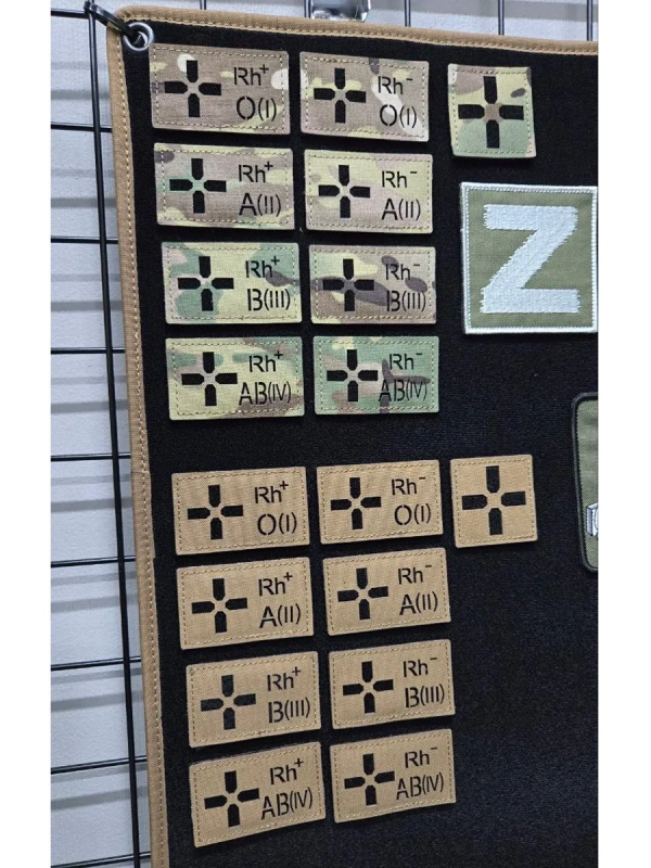 Шеврон на липучке военный Крест 45х45 мм, патч, нашивка