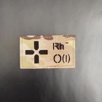 Шеврон на липучке Группа крови 1 отрицательная I -