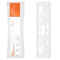 Рамка под номерной знак "Белая", с планкой