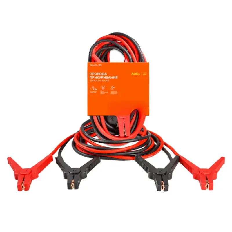 Провода прикуривания 600А (4,5м, 12/24В)