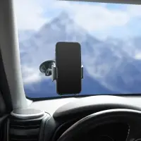 Держатель для телефона автомобильный присоска на лобовое стекло на короткой штанге
