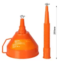 Воронка D-160мм с гибким носиком, L=380мм, стальная сетка Воронка D-160мм с гибким носиком, L=380мм, стальная сетка