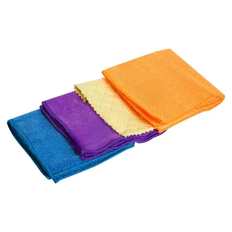 Набор салфеток из микрофибры 3шт.+ порофибра 1 шт