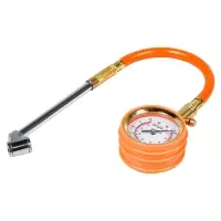 Манометр стрелочный профессиональный с шлангом обрезиненый 10 АТМ Манометр стрелочный профессиональный с шлангом обрезиненый 10 АТМ