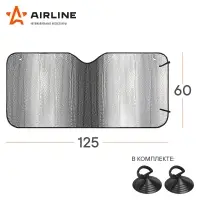 Шторка солнцезащитная 60*125см на лобовое стекло, 140г/м2 Шторка солнцезащитная 60*125см на лобовое стекло, 140г/м2