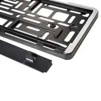 Рамка под номерной знак "Хром", с планкой Рамка под номерной знак "Хром", с планкой