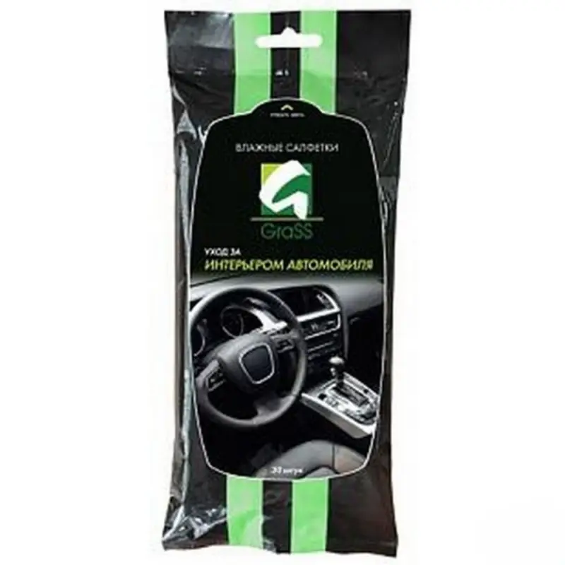 Салфетка влажная для ухода за интерьером а/м