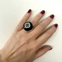 Кольцо р.6 - 16-16.5 Кабошон с камнем