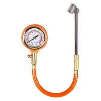 Манометр стрелочный профессиональный с шлангом обрезиненый 10 АТМ Манометр стрелочный профессиональный с шлангом обрезиненый 10 АТМ