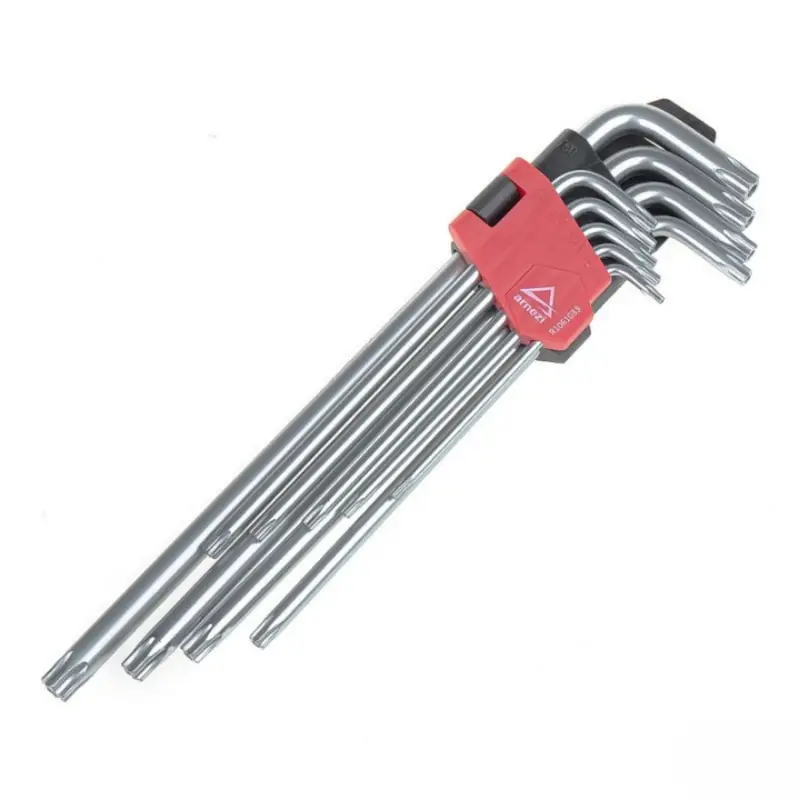 Набор имбусовых ключей Torx с отверстием 9 пр.