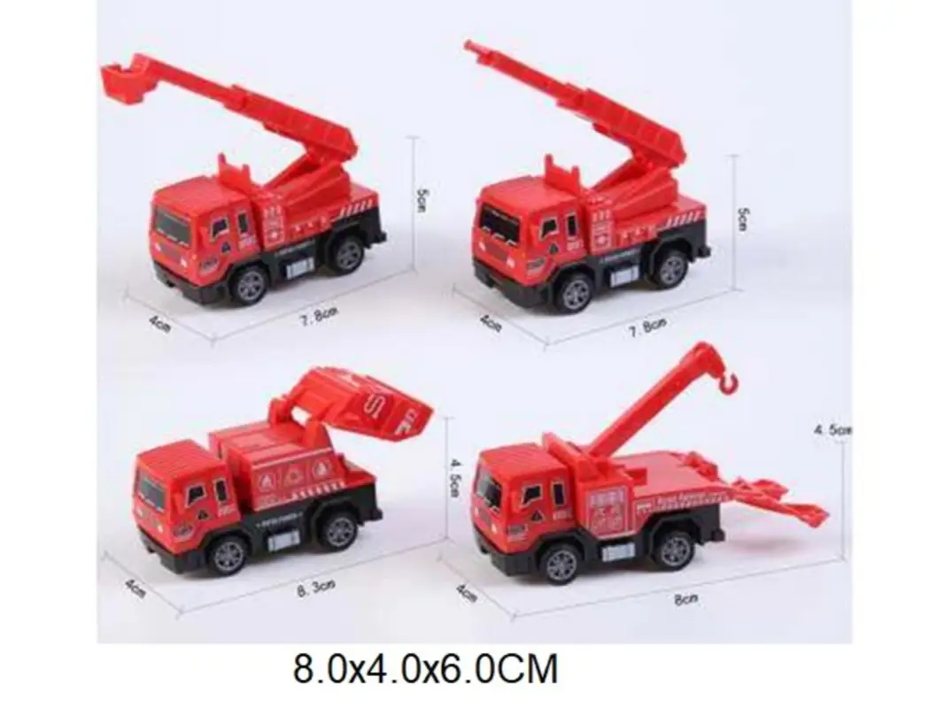 Машина инерционная пожарная 4 вида в ассортименте