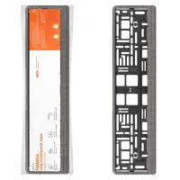 Рамка под номерной знак "Карбон", с планкой