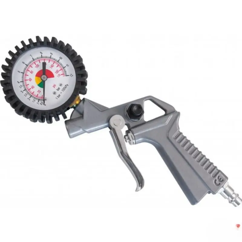 Манометр для контроля давления и подкачки шин пистолетного типа Манометр для контроля давления и подкачки шин пистолетного типа