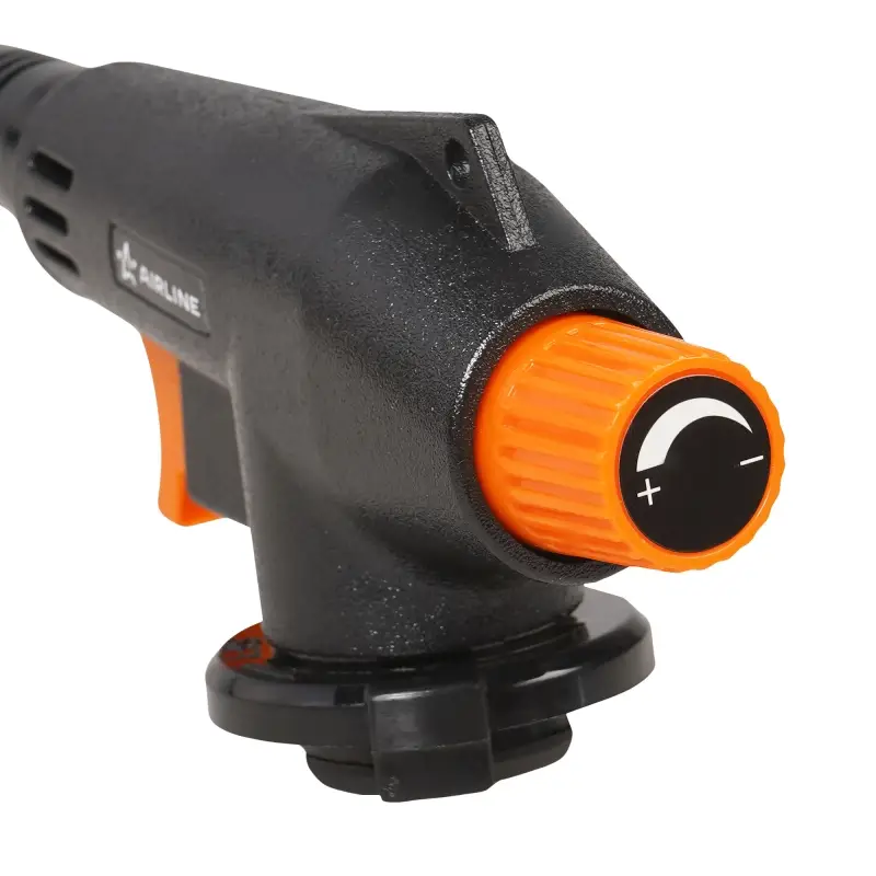 Горелка газовая на цанговый баллон, пьезоподжиг, гибкое сопло