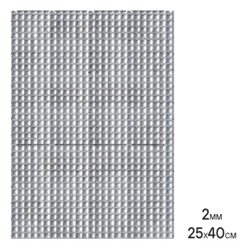 Шумоизоляция (вибро) "Base 2" (25*40см), КС, 2 мм, фольга 60 мкм