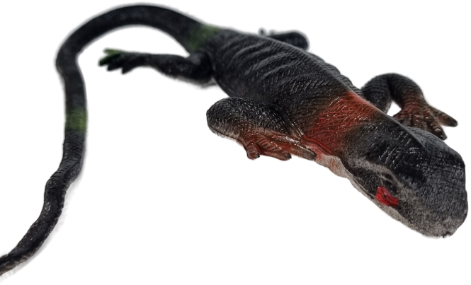 Антистресс игрушка ящерица темная