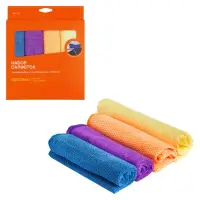 Набор салфеток из микрофибры 3шт.+ порофибра 1 шт