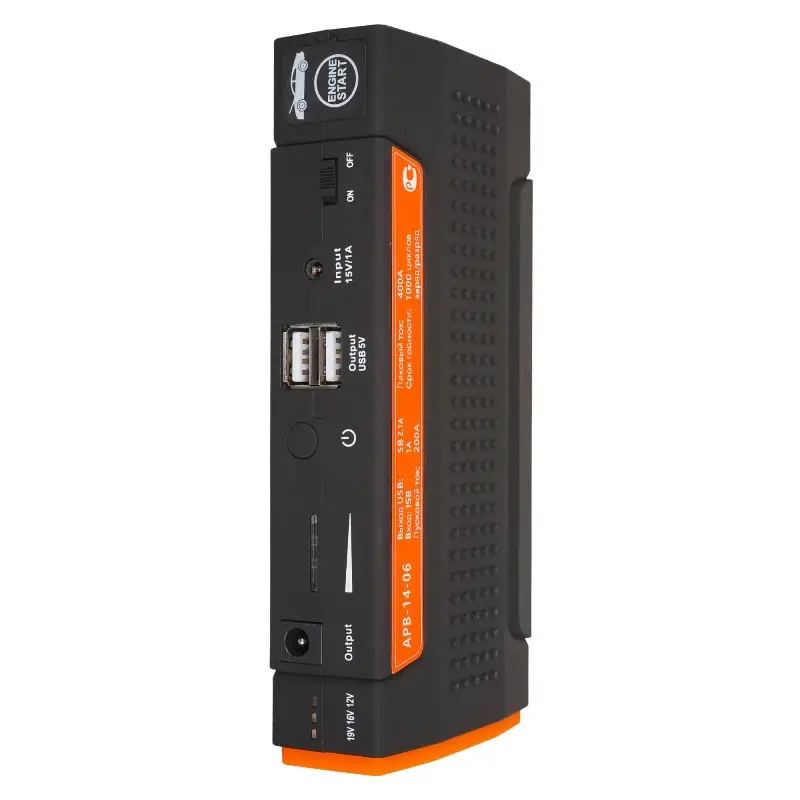 Аккумулятор пусковой (Booster) 13800мАч, 400А, 12.4V Аккумулятор пусковой (Booster) 13800мАч, 400А, 12.4V