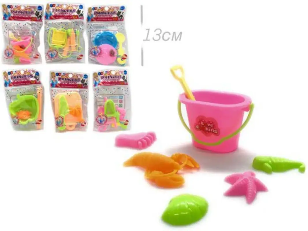 Набор посуды мини цветной в ассортименте