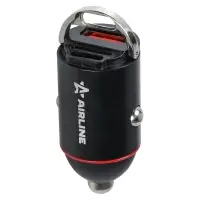 Адаптер автомобильный компактный Type-C PD + QC 3.0 65Вт, 12/24В