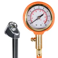Манометр стрелочный профессиональный с шлангом обрезиненый 10 АТМ Манометр стрелочный профессиональный с шлангом обрезиненый 10 АТМ