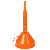 Воронка D-160мм с гибким носиком, L=360мм, латунная сетка