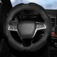 Оплетка на руль, спонжевая, черная, 38 см / M
