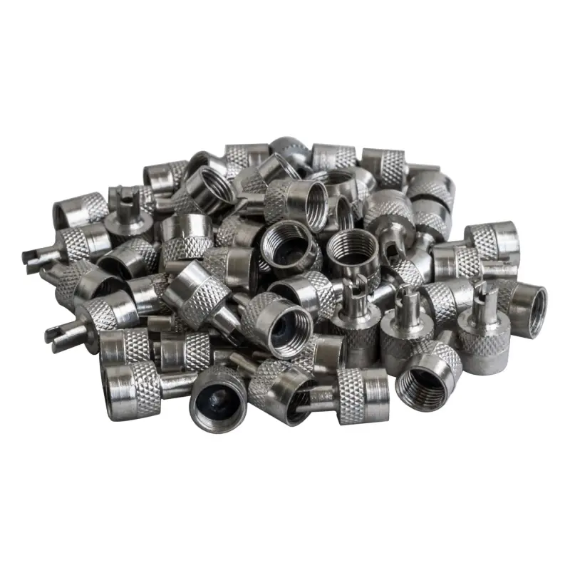 Колпачки на шинный вентиль с ключом, хром, металл (60 шт.) Колпачки на шинный вентиль с ключом, хром, металл (60 шт.)