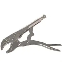 Клещи зажимные с фиксатором 250 мм с полукруглым захватом