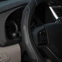 Оплетка на руль, искусст. кожа, рельефная, черная, 38 см/М