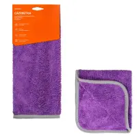 Салфетка из микрофибры длинный ворс фиолетовая (35*40 см)
