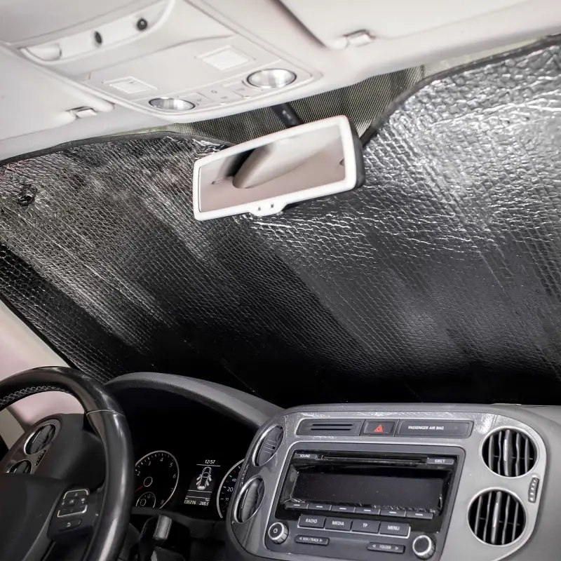 Шторка солнцезащитная 60*125см на лобовое стекло, 140г/м2