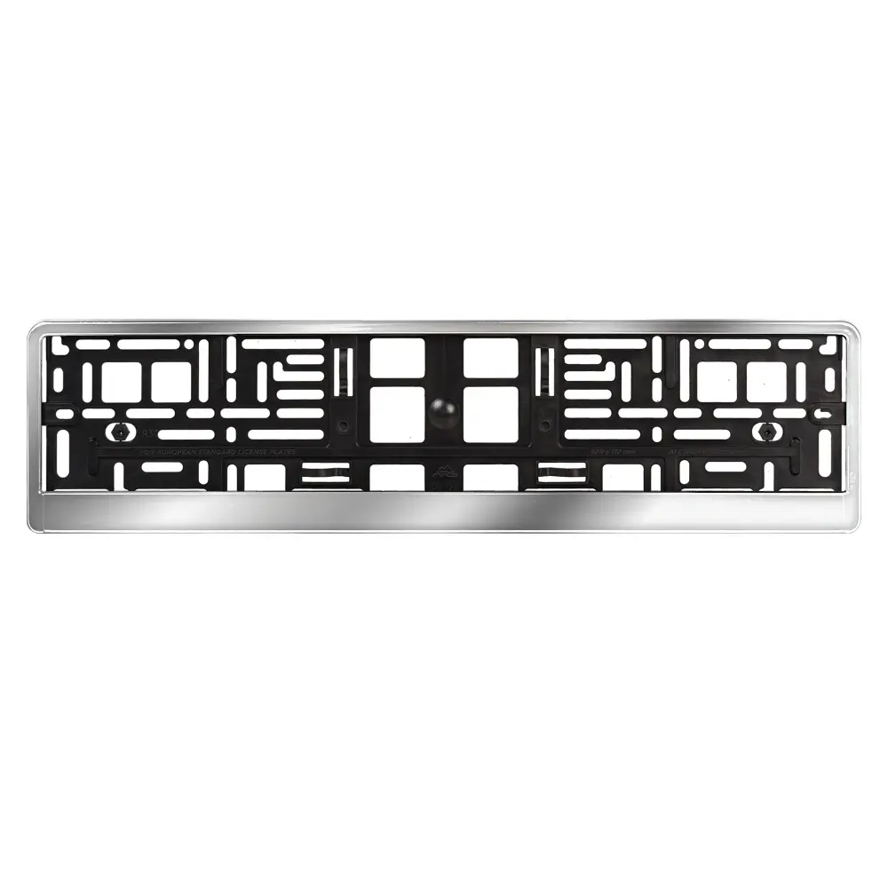 Рамка под номерной знак "Хром", с планкой