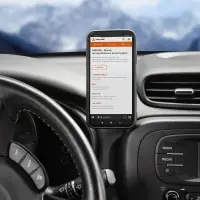 Держатель для телефона автомобильный на торпедо магнитный анодированный