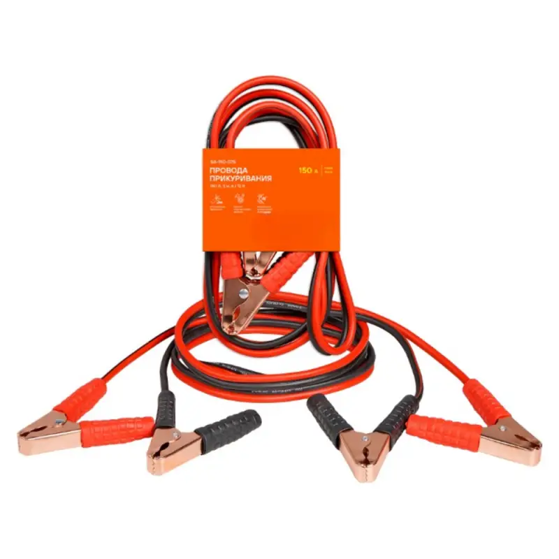Провода прикуривания 150А (2м, 6/12В) Провода прикуривания 150А (2м, 6/12В)