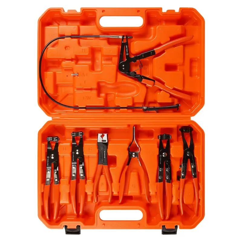 Набор инструментов для снятия и установки хомутов и шлангов 7 пр.