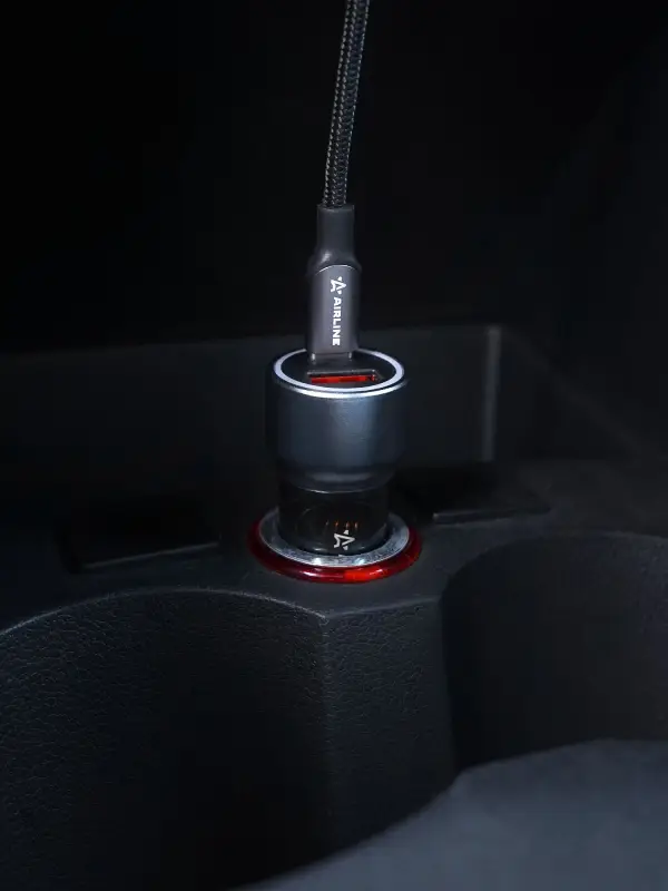 Адаптер автомобильный Type-C PD + QC 3.0 38Вт, 12/24В