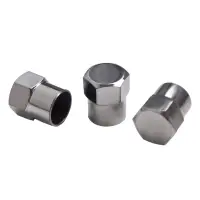 Колпачки на шинный вентиль, шестигранные, пласт, хром (60 шт.) Колпачки на шинный вентиль, шестигранные, пласт, хром (60 шт.)