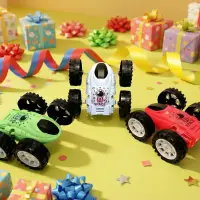 Инерционная машинка-перевертыш цвет в асс.