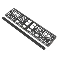 Рамка под номерной знак "Карбон", с планкой