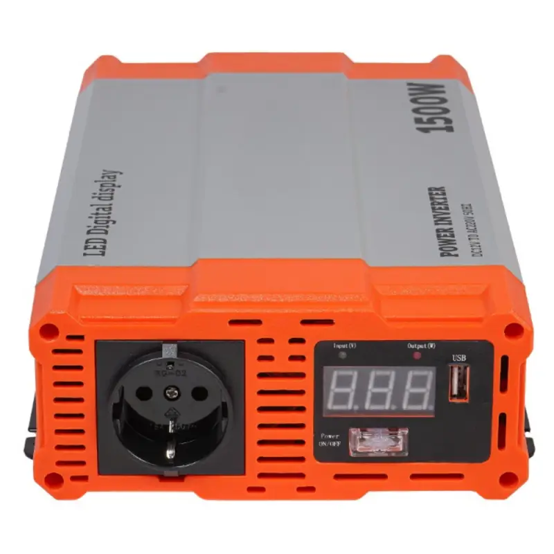 Инвертор автомобильный 12В-220В, 1500 Вт Инвертор автомобильный 12В-220В, 1500 Вт