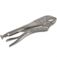 Клещи зажимные с фиксатором 250 мм с полукруглым захватом