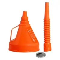 Воронка D-135мм с гибким носиком, L=350мм, стальная сетка Воронка D-135мм с гибким носиком, L=350мм, стальная сетка