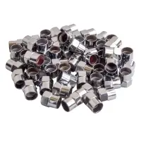 Колпачки на шинный вентиль, шестигранные, пласт, хром (60 шт.) Колпачки на шинный вентиль, шестигранные, пласт, хром (60 шт.)
