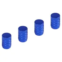 Колпачки на шинный вентиль K-2, синие, металл, 4 шт Колпачки на шинный вентиль K-2, синие, металл, 4 шт