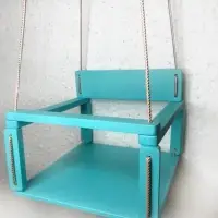 Качели деревянные подвесные