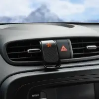 Держатель для телефона автомобильный в дефлектор прищепка магнитный прямоугольный