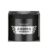 Ароматизатор гелевый Aroma Motors BLACK STAR в картонной упаковке (круглый) 100мл, шт